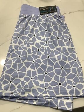 Callaway Lavender and White Floral-Pattern Golf Skort